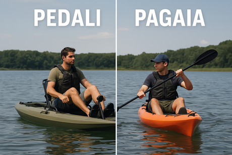 Kayak a pedali o a pagaia? Ecco cosa cambia davvero.