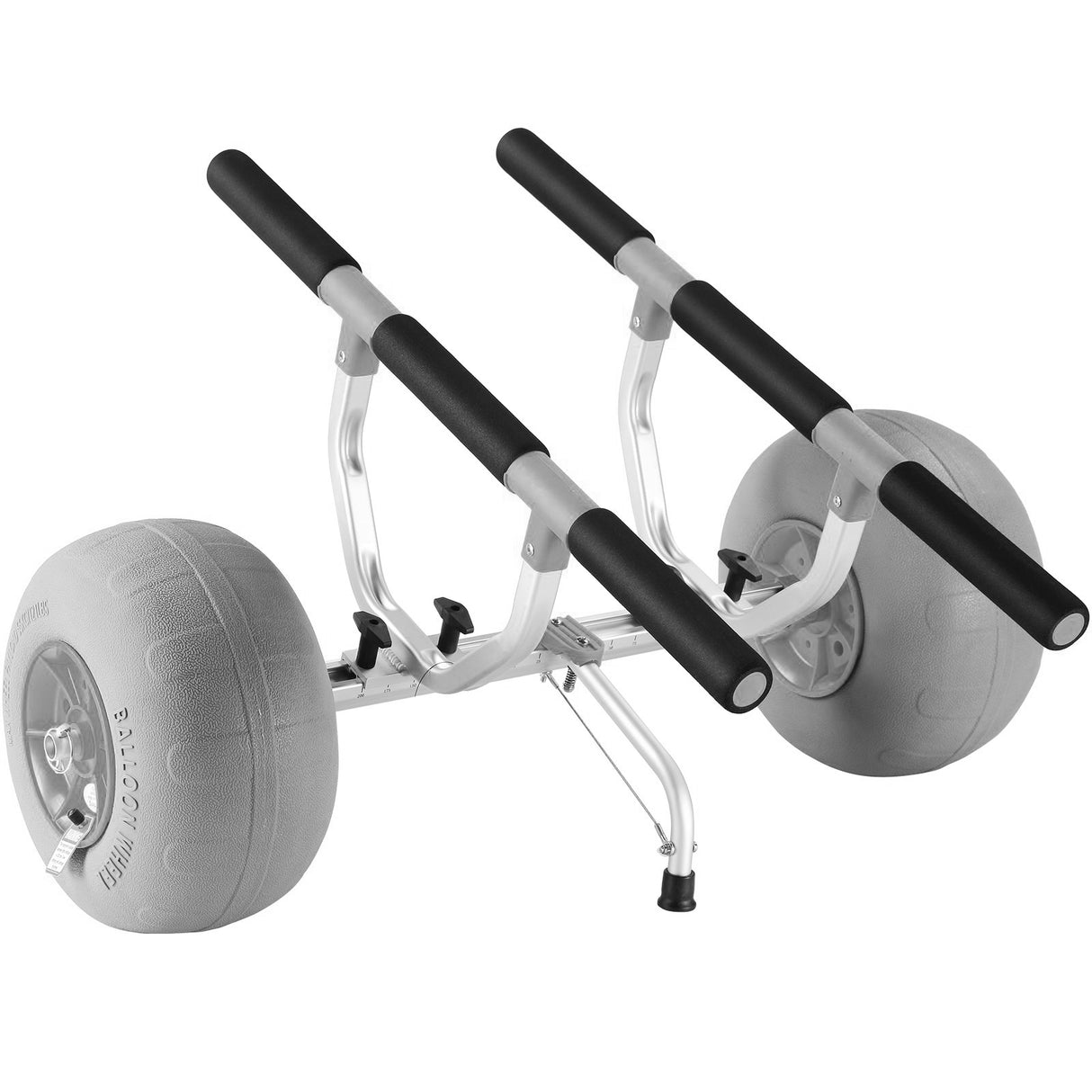 CARRELLO PORTA CANOE kayak trolley BARRE ORIZZONTALI ruote da sabbia baloon da 33 cm