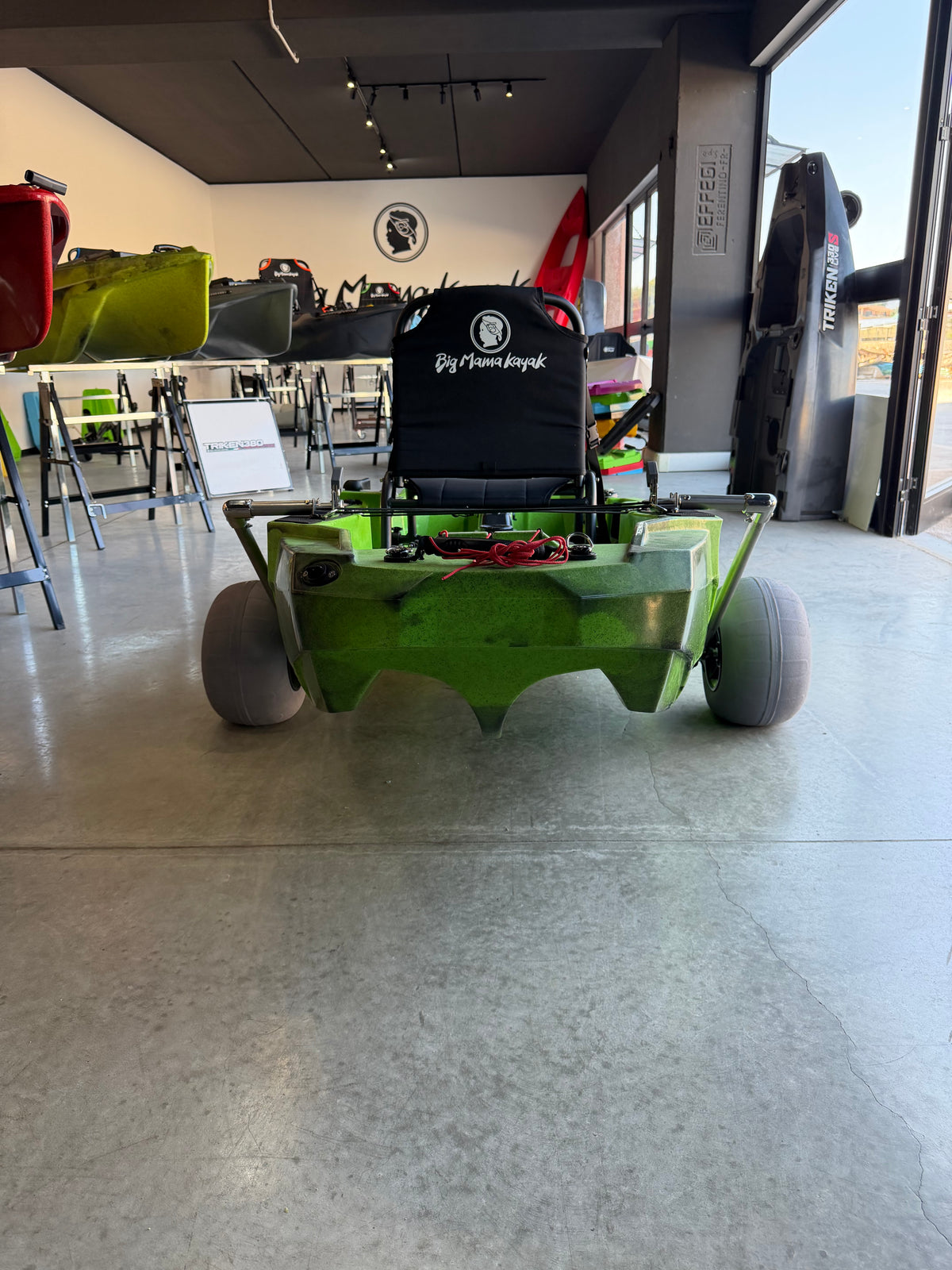 Carrello retrattile a sgancio rapido per Triken 330 350 380 Big Mama Kayak, incluse ruote da sabbia