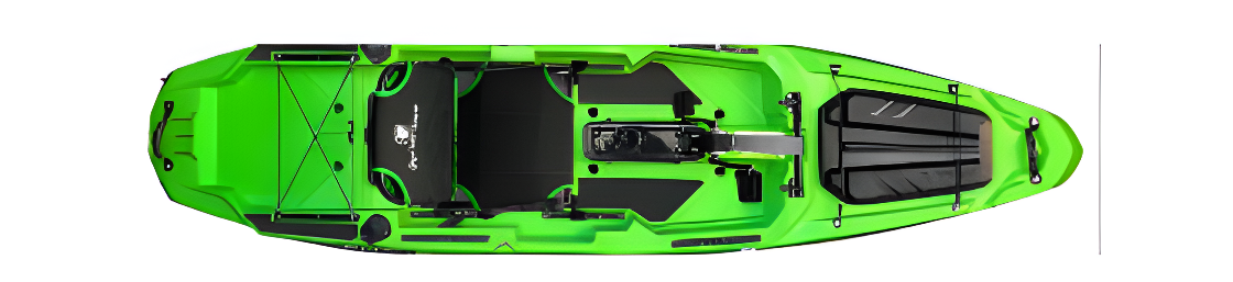 BIG MAMA KAYAK A PEDALI TRIKEN 330 con Pulpito Inox + Piastra sgancio rapido + motore HASWING Cayman 55lb funzione ancora e GPS per MARE e LAGO