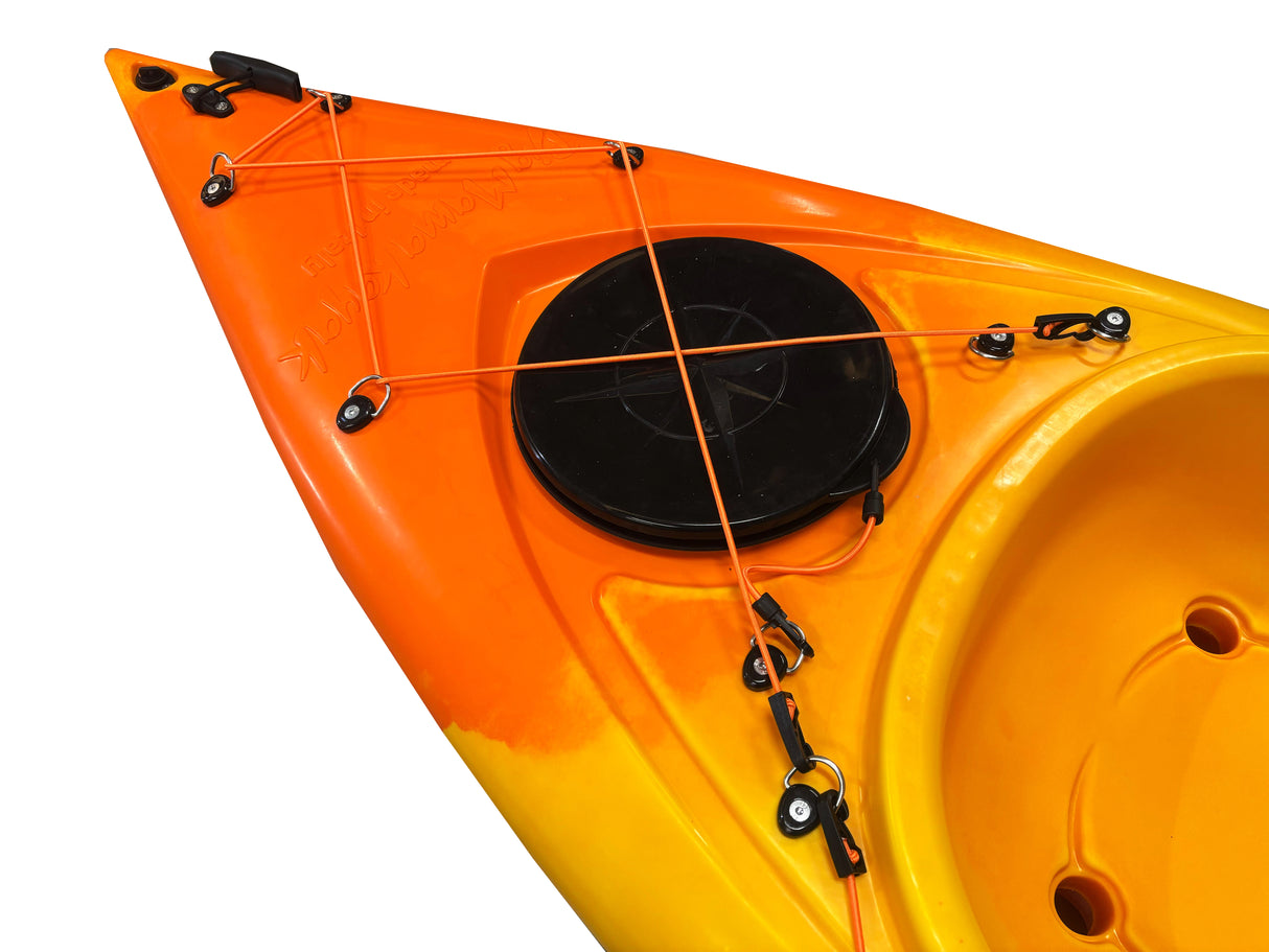 Kayak monoposto Privat 2.0 Limited edition Big Mama Kayak canoa 295 cm + 2 gavoni + 1 pagaia + 1 seggiolino (FULL PACK) -GIALLO VERDE