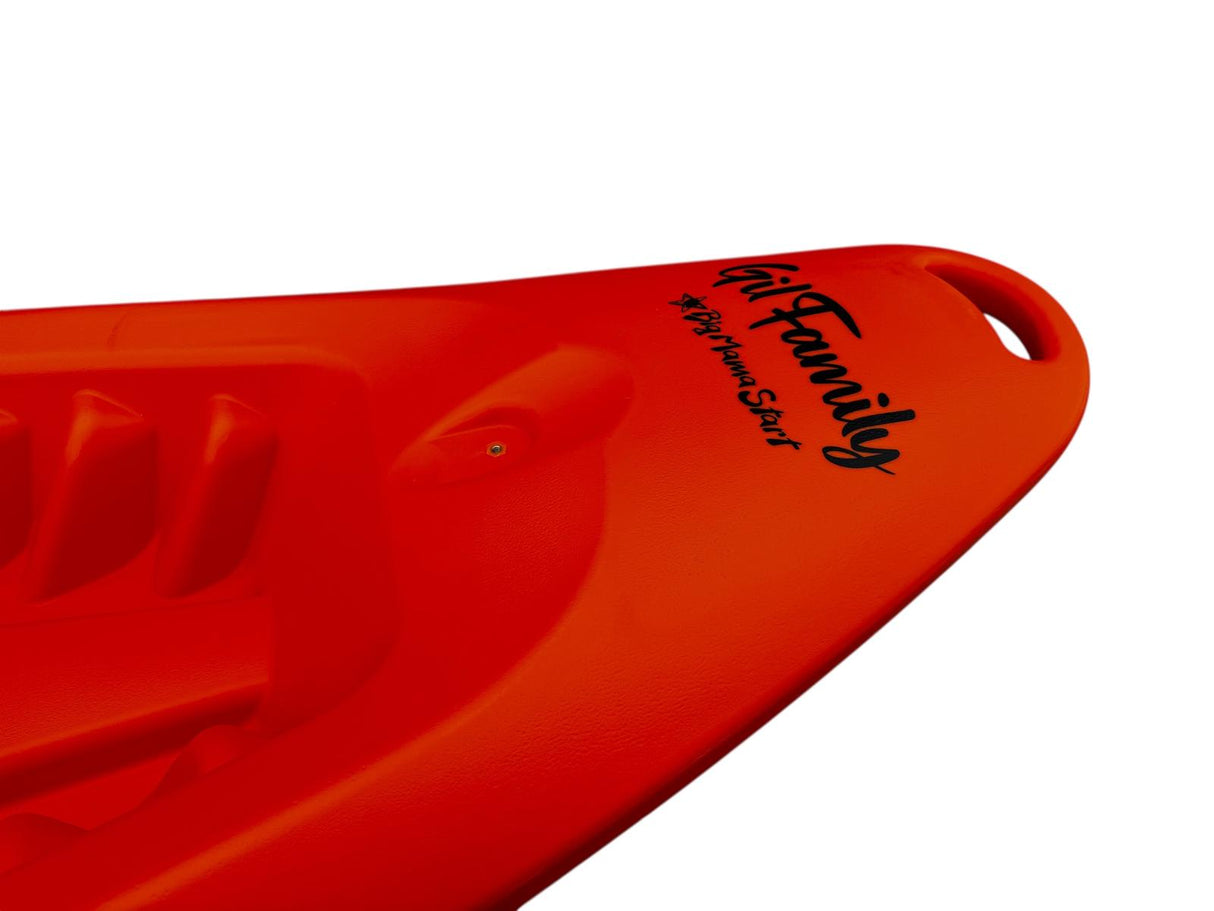 Canoa da mare e lago 3 posti modelli GIL FAMILY, inclusi 2 sedili e 2 pagaie e ruote di trasporto col. verde