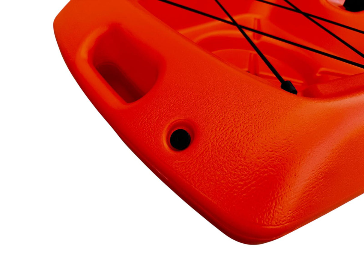 Canoa da mare e lago 3 posti modelli GIL FAMILY, inclusi 2 sedili e 2 pagaie e ruote di trasporto col. verde