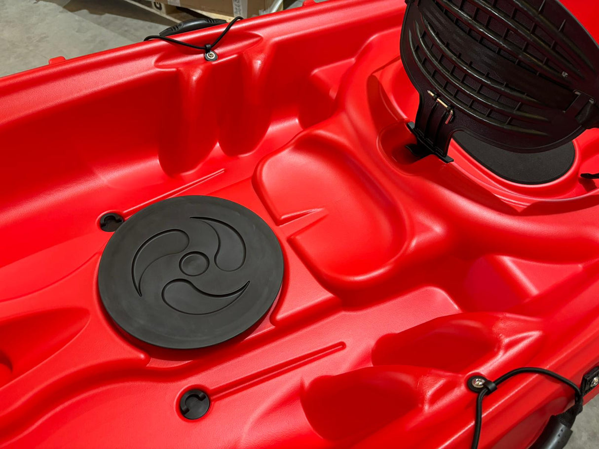 kayak da mare e lago 3 posti modelli GIL FAMILY, inclusi 2 sedili e 2 pagaie e ruote di trasporto col. GIALLO