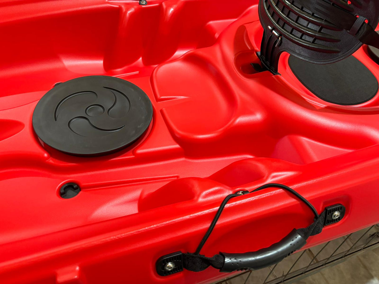 kayak da mare e lago 3 posti modelli GIL FAMILY, inclusi 2 sedili e 2 pagaie e ruote di trasporto col. GIALLO