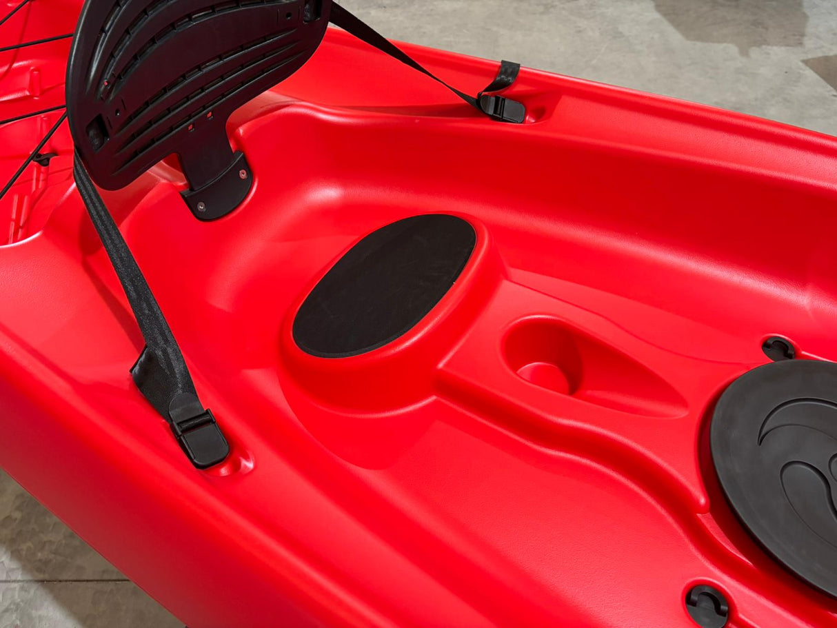 kayak da mare e lago 3 posti modelli GIL FAMILY, inclusi 2 sedili e 2 pagaie e ruote di trasporto col. GIALLO