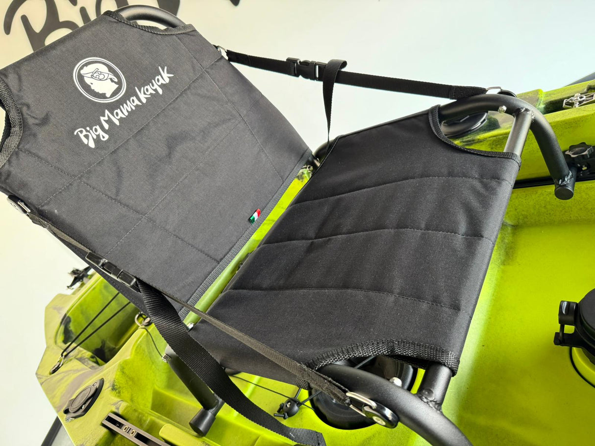 Kayak da pesca a Pedali divisibile Big Mama Triken 330 Live S, con ruote e vasca del vivo - SCAFO GRIGIO NERO, gavone NERO