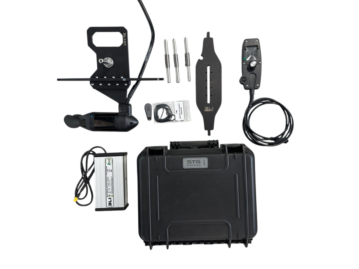 Motore elettrico per kayak STG ULTRA EVO 3 CV - 42 V - 1300 Vh incluso batteria e controller adattatore per Triken 330, 380, 405 - 3LITHIUM