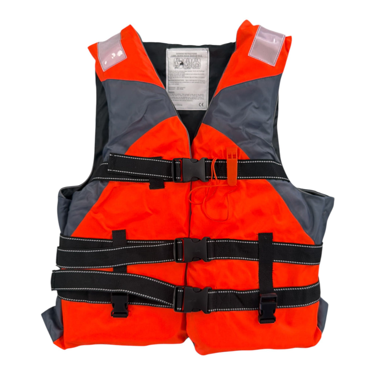 Gilet Salvagente mod. Peter colore arancio con fischietto