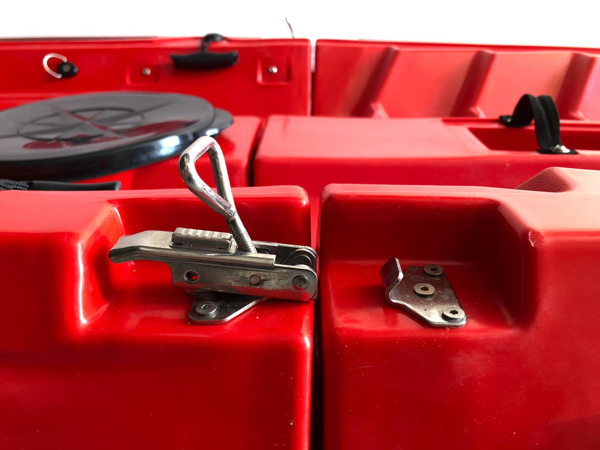 Kayak smontabile Split 2 Fishing Big Mama Kayak con 2 ruote, 2 gavone, 2 seggiolini, 2 pagaie, 2 portacanne + Garmin VIVID 5 cv