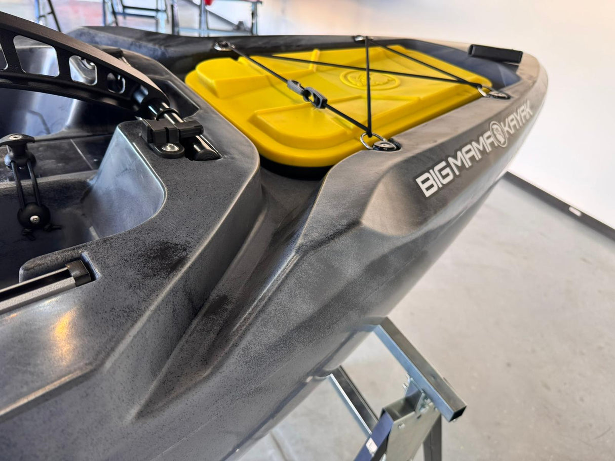 Kayak fishing a Pedali divisibile Big Mama Triken 330 S divisibile + supporto motore centrale + motore Minn Kota RIPTIDE TRANSOM 40 + pedaliera