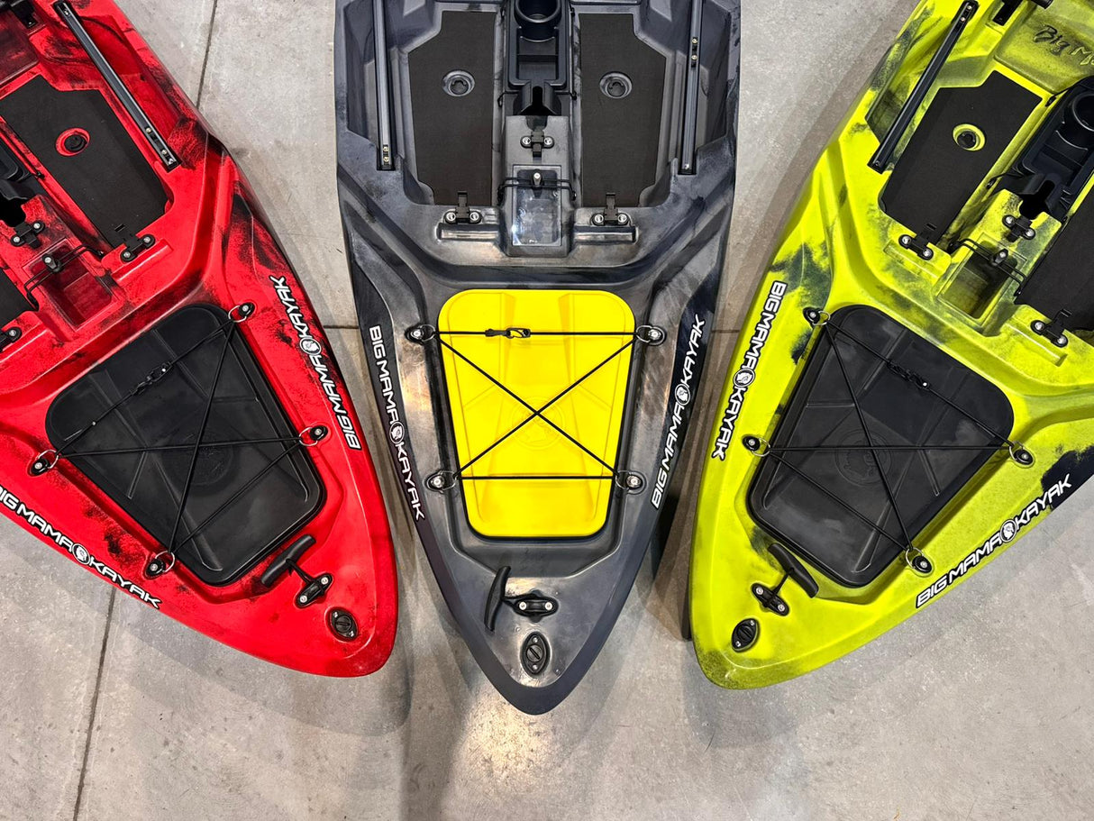 Kayak fishing a Pedali divisibile Big Mama Triken 330 S divisibile + supporto motore centrale + motore Minn Kota RIPTIDE TRANSOM 40 + pedaliera