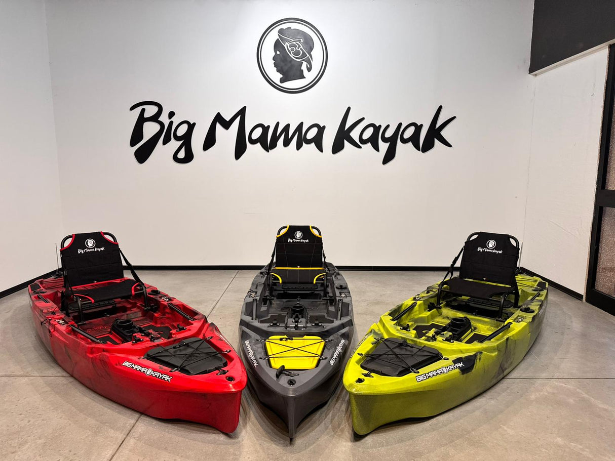 Kayak fishing a Pedali divisibile Big Mama Triken 330 S divisibile + supporto motore centrale + motore Minn Kota RIPTIDE TRANSOM 40 + pedaliera