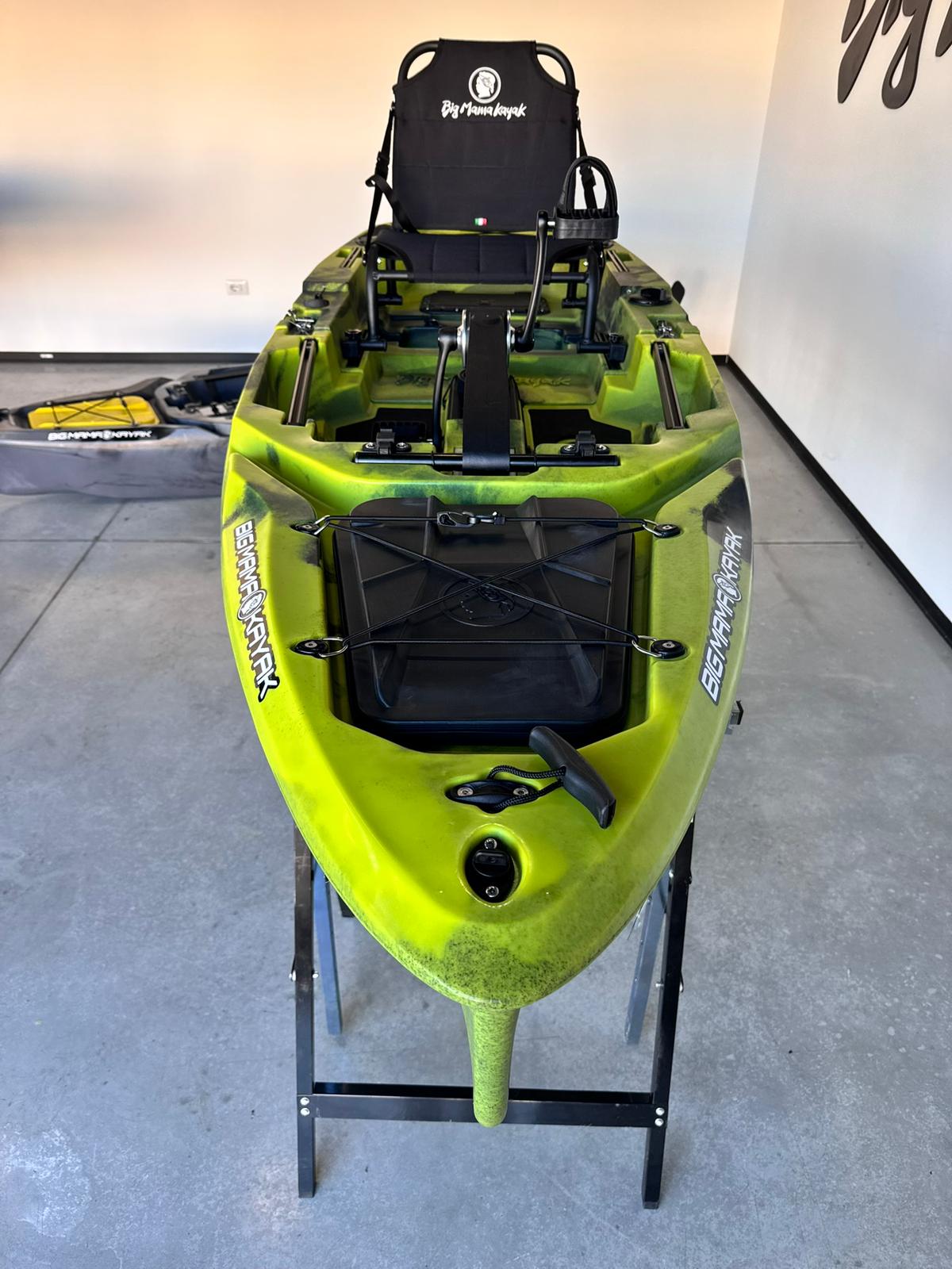 Kayak fishing a Pedali divisibile Big Mama Triken 330 S divisibile + supporto motore centrale + motore Minn Kota RIPTIDE TRANSOM 40 + pedaliera