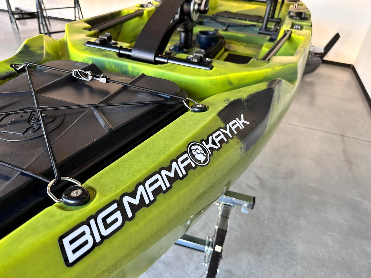 Kayak fishing a Pedali divisibile Big Mama Triken 330 S divisibile + supporto motore centrale + motore Minn Kota RIPTIDE TRANSOM 40 + pedaliera