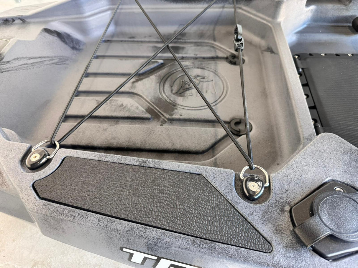 Kayak fishing a Pedali divisibile Big Mama Triken 330 S divisibile + supporto motore centrale + motore Minn Kota RIPTIDE TRANSOM 40 + pedaliera