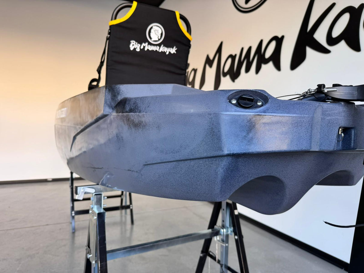 Kayak fishing a Pedali divisibile Big Mama Triken 330 S divisibile + supporto motore centrale + motore Minn Kota RIPTIDE TRANSOM 40 + pedaliera