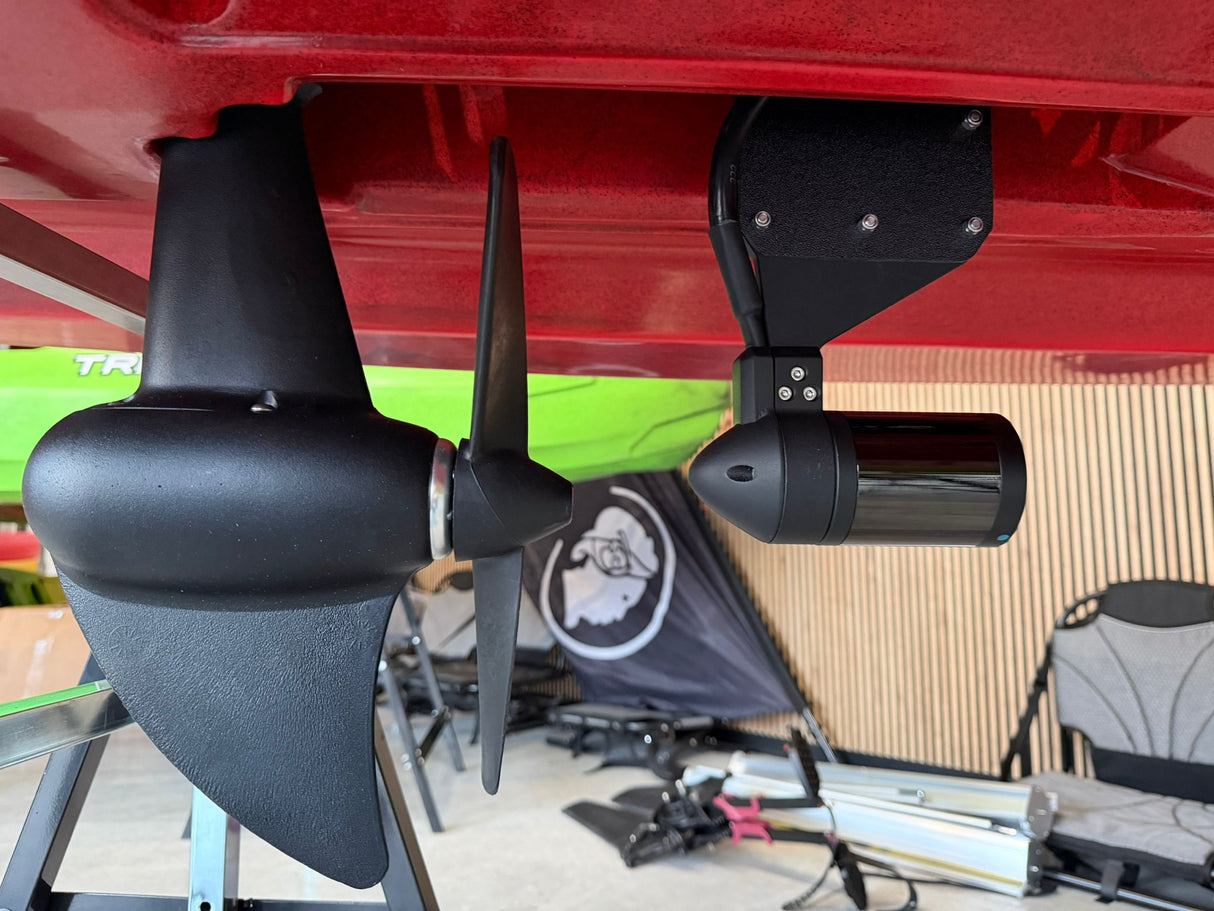 Motore elettrico per kayak STG ULTRA EVO 3 CV - 42 V - 1300 Vh incluso batteria e controller adattatore per Triken 330, 380, 405 - 3LITHIUM