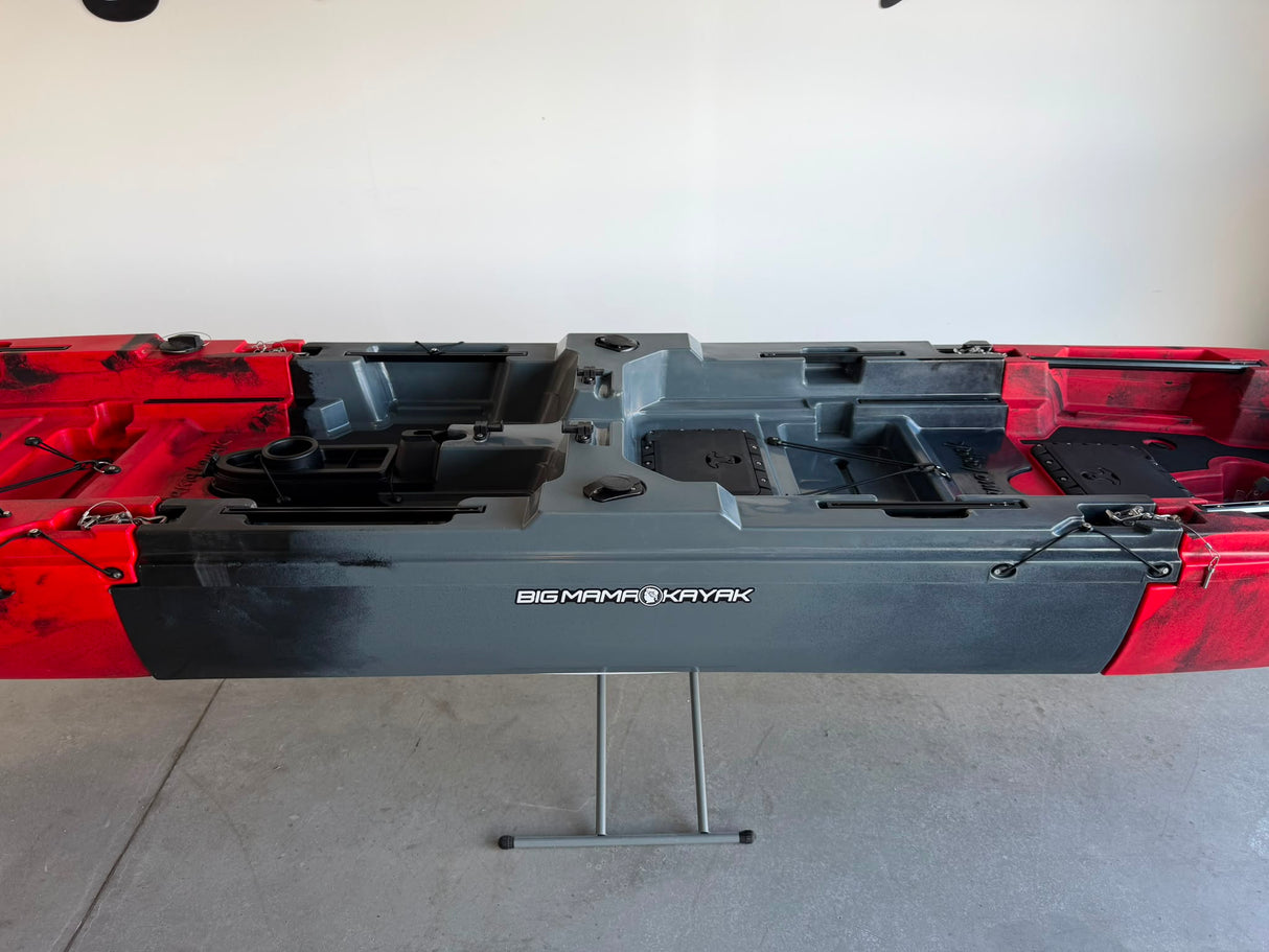 Modulo centrale per Big Mama Triken 330 S divisibile incluso gavone e 2 portacanne con sedile