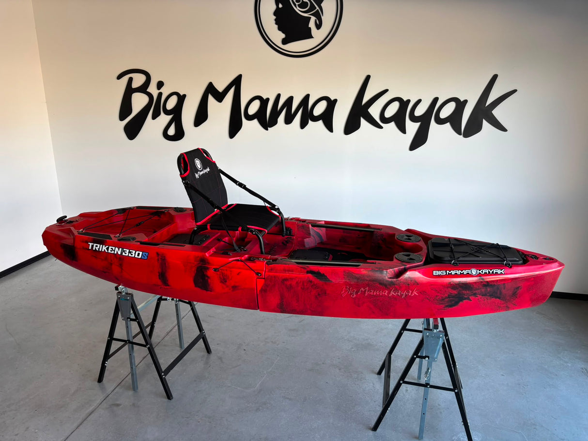 Kayak da pesca a Pedali divisibile Big Mama Triken 330 SH divisibile