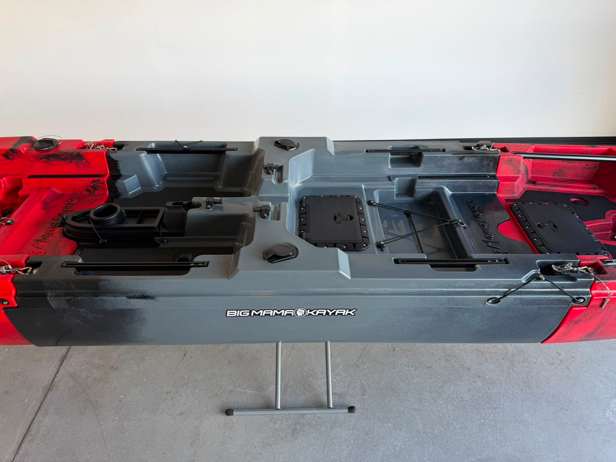 Modulo centrale per Big Mama Triken 330 S divisibile incluso gavone e 2 portacanne con sedile