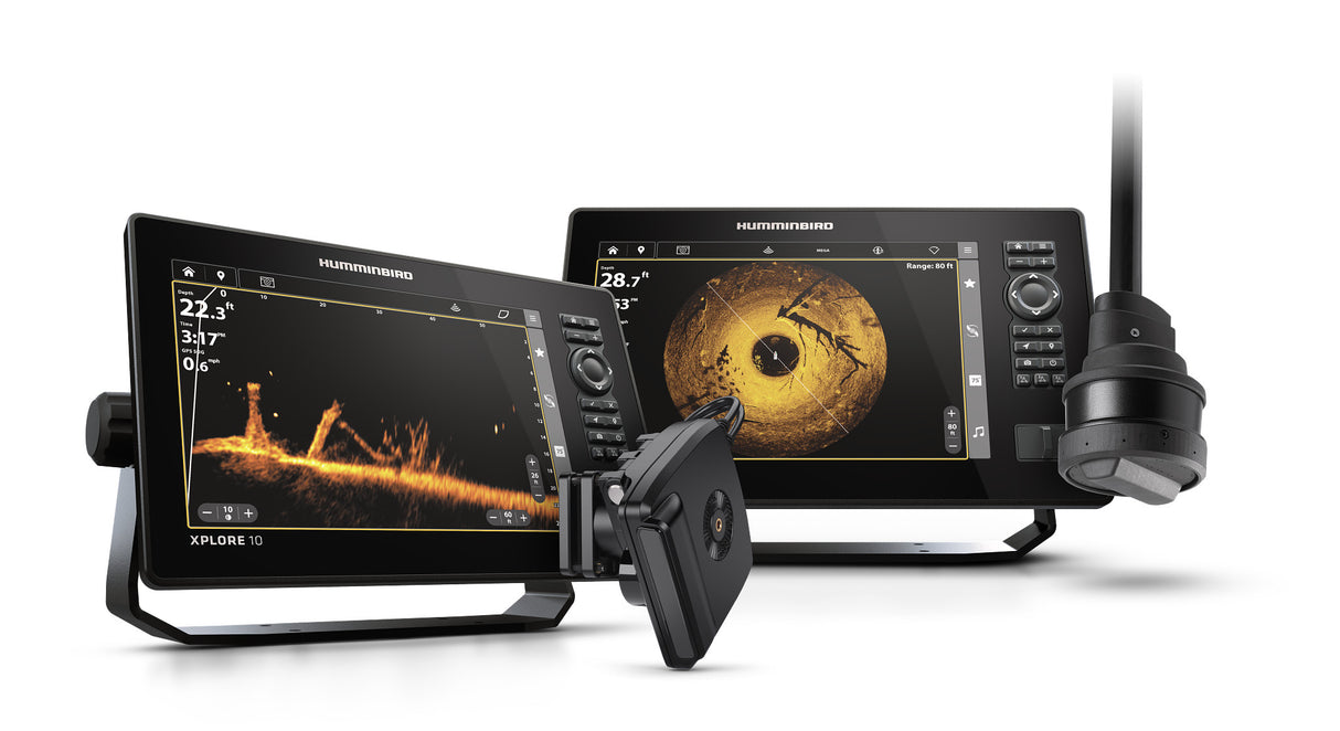 ECOSCANDAGLIO XPLORE 10 CHIRP CMSI+GPS Humminbird Cod. JH-X10-010 con Trasduttore - Display  10″