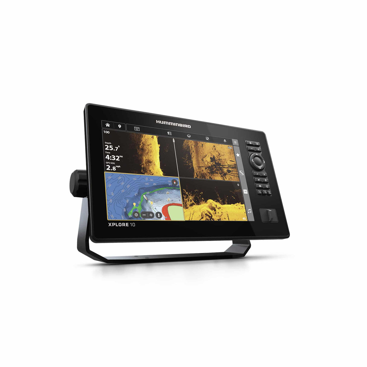 ECOSCANDAGLIO XPLORE 10 CHIRP CMSI+GPS Humminbird Cod. JH-X10-010 con Trasduttore - Display  10″