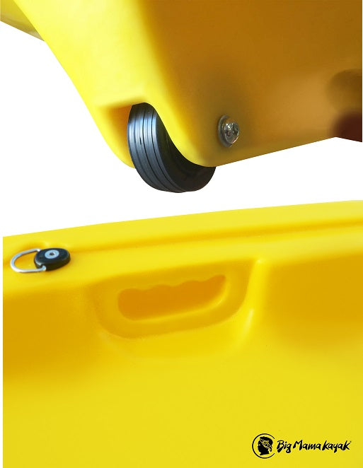 MOA BIG MAMA KAYAK - CANOA DA 265 CM + 1 GAVONE + 1 PAGAIA + 1 SEGGIOLINO + 1 RUOTINO ( FULL PACK ) - COLORE ROSSO