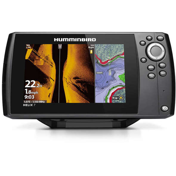 ECOSCANDAGLIO GPS/Eco Humminbird Helix 7 Chirp SI GPS G4 con Trasduttore JH-H7-590