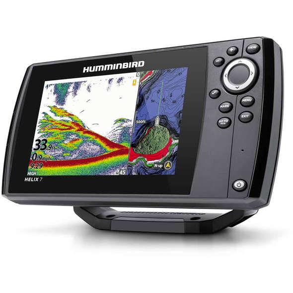 ECOSCANDAGLIO GPS/Eco Humminbird Helix 7 Chirp SI GPS G4 con Trasduttore JH-H7-590