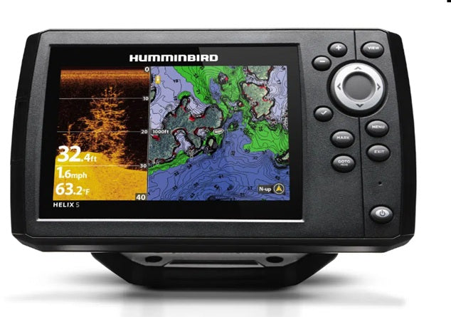 Ecoscandaglio Humminbird HELIX 5 CHIRP DI GPS G3 include trasduttore da poppa DS & DI cod.JH-H5-670