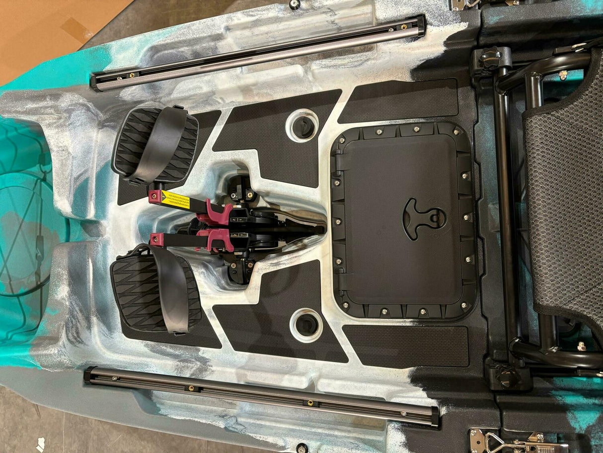 Kayak monoposto divisibile a pedali con pinne BIG MAMA START S500 componibile