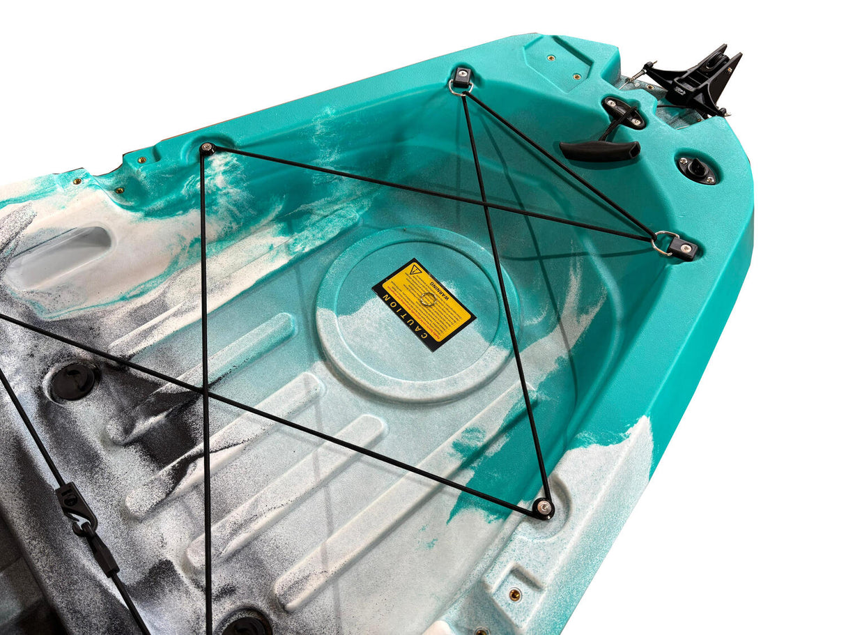 Kayak monoposto divisibile a pedali con pinne BIG MAMA START S500 componibile