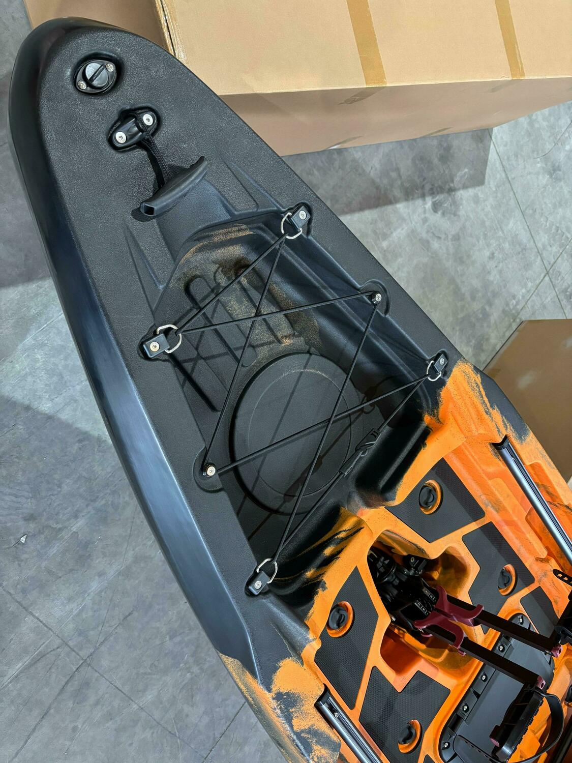 Kayak monoposto divisibile a pedali con pinne BIG MAMA START S500 componibile