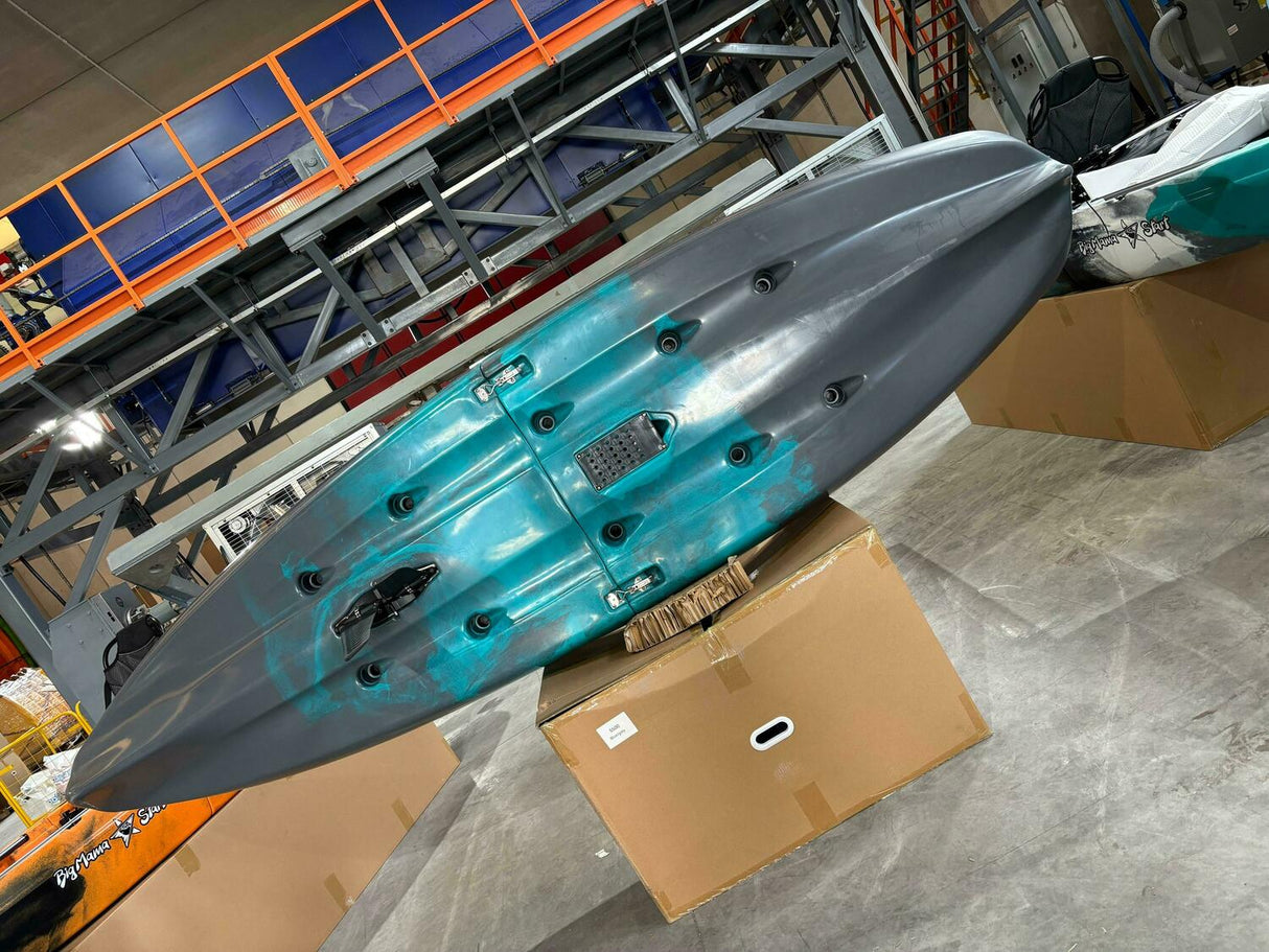 Kayak monoposto divisibile a pedali con pinne BIG MAMA START S500 componibile