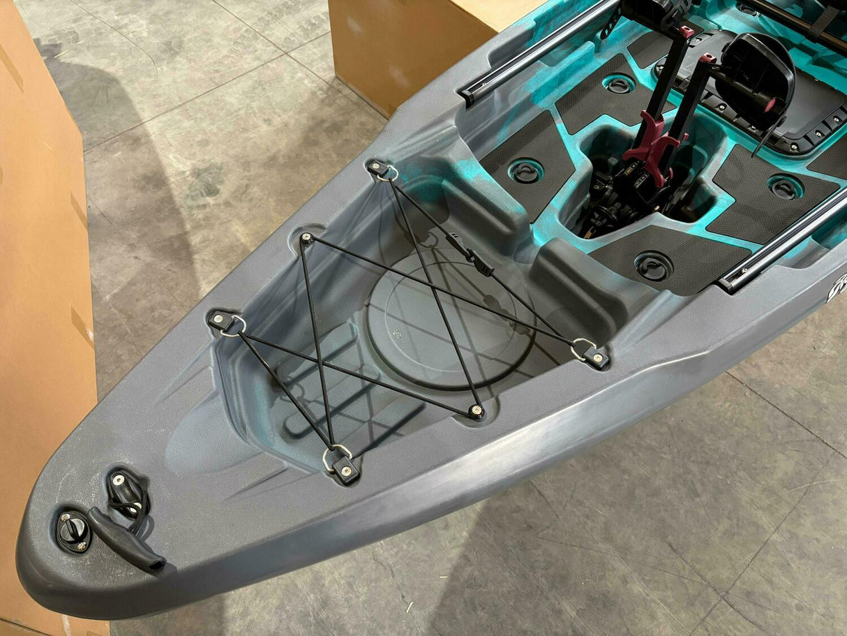 Kayak monoposto divisibile a pedali con pinne BIG MAMA START S500 componibile