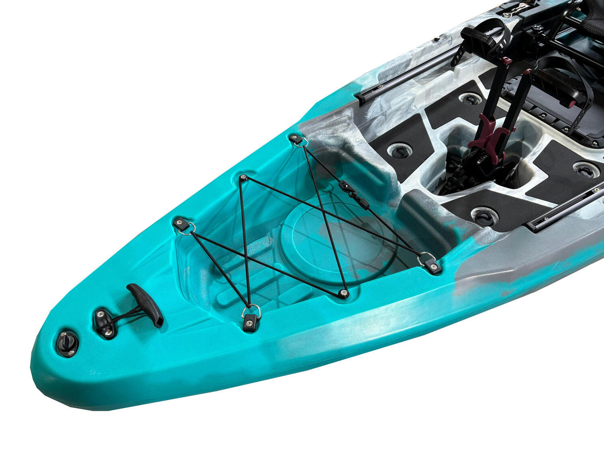 Kayak monoposto divisibile a pedali con pinne BIG MAMA START S500 componibile