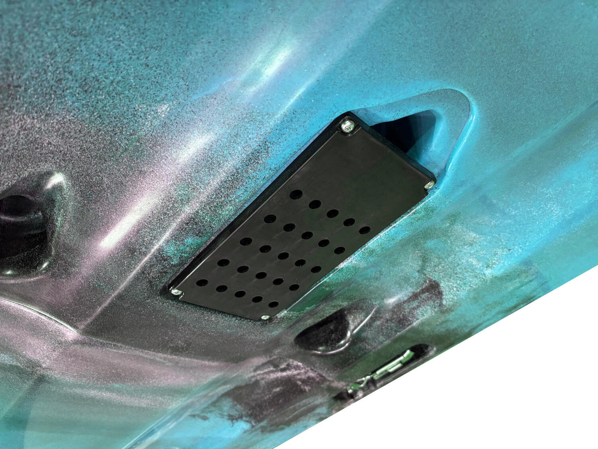 Kayak monoposto divisibile a pedali con pinne Big Mama START S500 componibile + motore Bixpy K1 Angler PRO Kit Outboard con batteria inclusa PP-768 Wh + Adattatore Low Profile Thruhull Pedal Drive