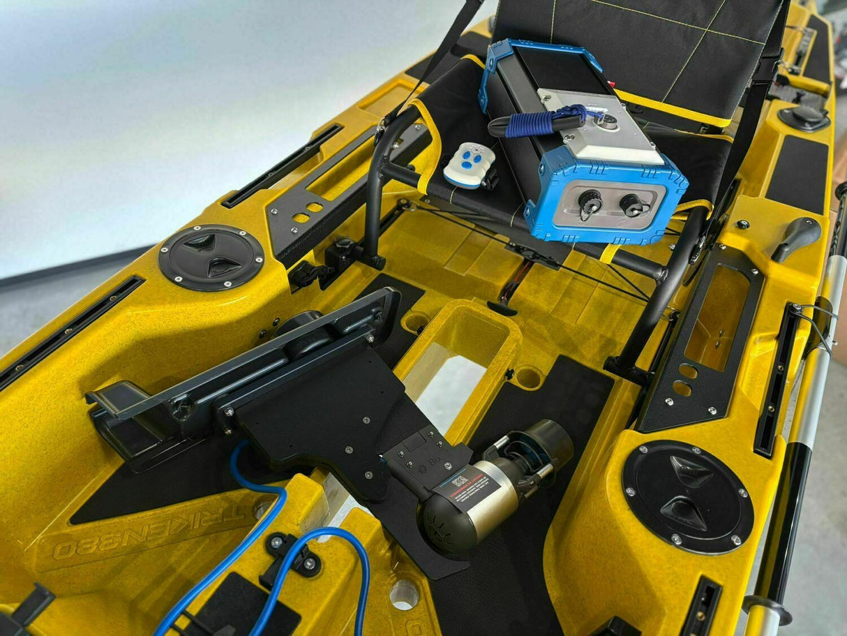 Motore elettrico per kayak Bixpy K1 Angler PRO Kit Outboard con batteria inclusa PP-768 Wh + Adattatore Hoodoo Pedal Drive