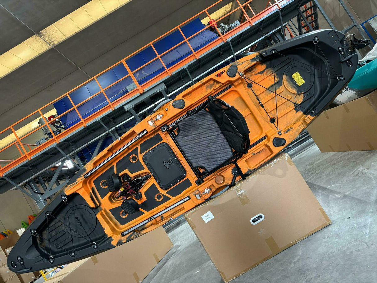 Kayak monoposto divisibile a pedali con pinne BIG MAMA START S500 componibile