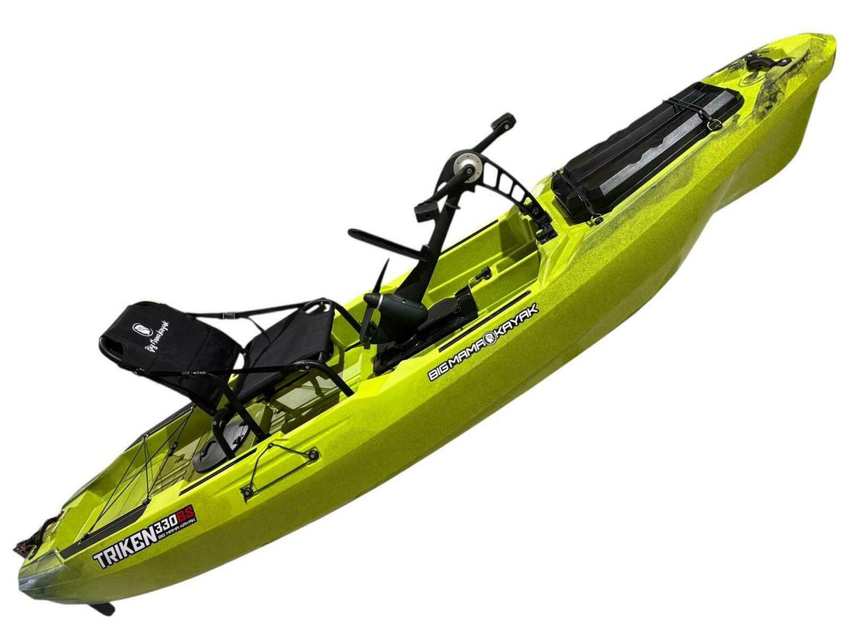 Big Mama Kayak a pedali Triken 330 con Pulpito Inox + Piastra sgancio rapido + motore Terranova KAYAK MINN KOTA 55lb, GPS + ECOSCANDAGLIO HELIX 7