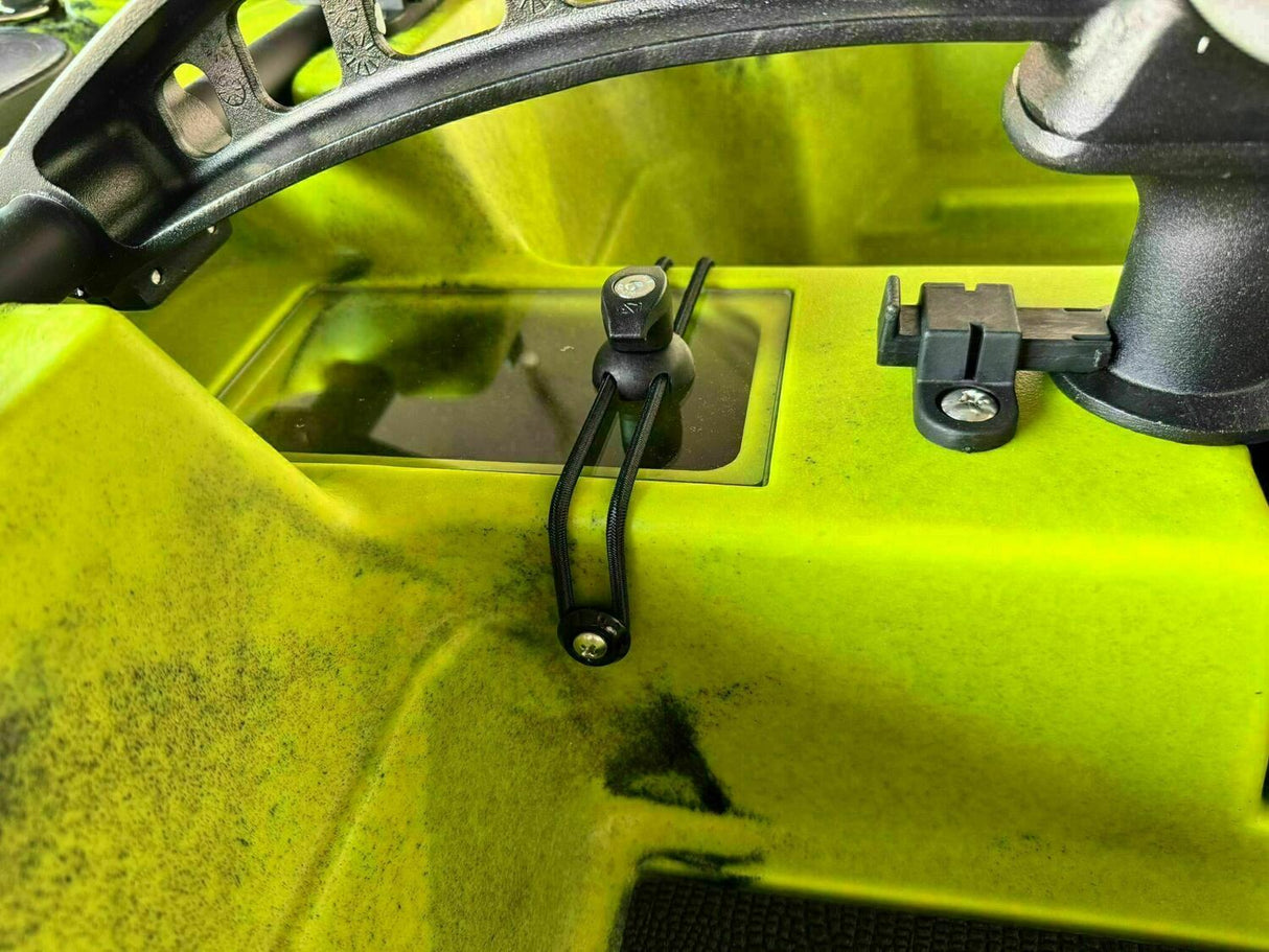 canoa monoposto divisibile a pedali con elica BIG MAMA KAYAK TRIKEN 330 LIVE S componibile + motore Bixpy K1 Angler PRO Kit Outboard con batteria inclusa PP-768 Wh + Adattatore centrale vano copripedali