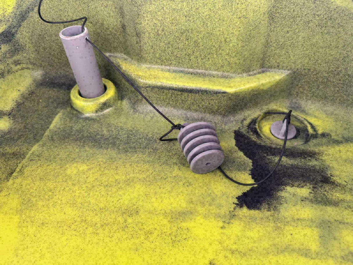 canoa monoposto divisibile a pedali con elica BIG MAMA KAYAK TRIKEN 330 LIVE S componibile + motore Bixpy K1 Angler PRO Kit Outboard con batteria inclusa PP-768 Wh + Adattatore centrale vano copripedali