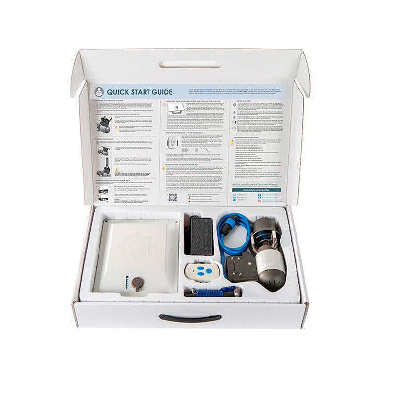 Motore elettrico per kayak Bixpy K1 Outboard Kit con batteria PP-378 Wh v4 + Adattatore Bixpy Railblaza Universal Hexx + Add Pole Steering con maniglia telescopica