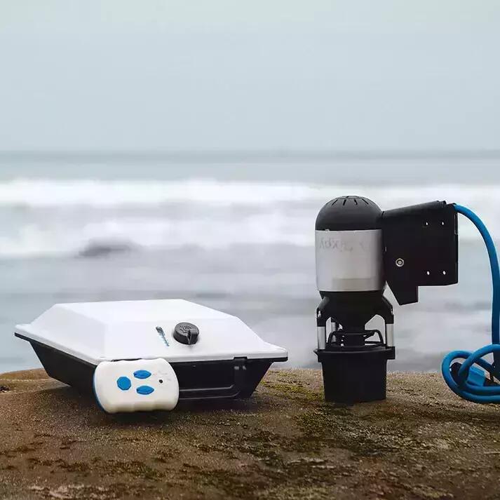 Motore elettrico per kayak S300 / S500 hobie Bixpy K1 Outboard Kit con batteria PP-378 Wh v4 + Adattatore per S300 s500 hobie Low Profile Thruhull Pedal Drive