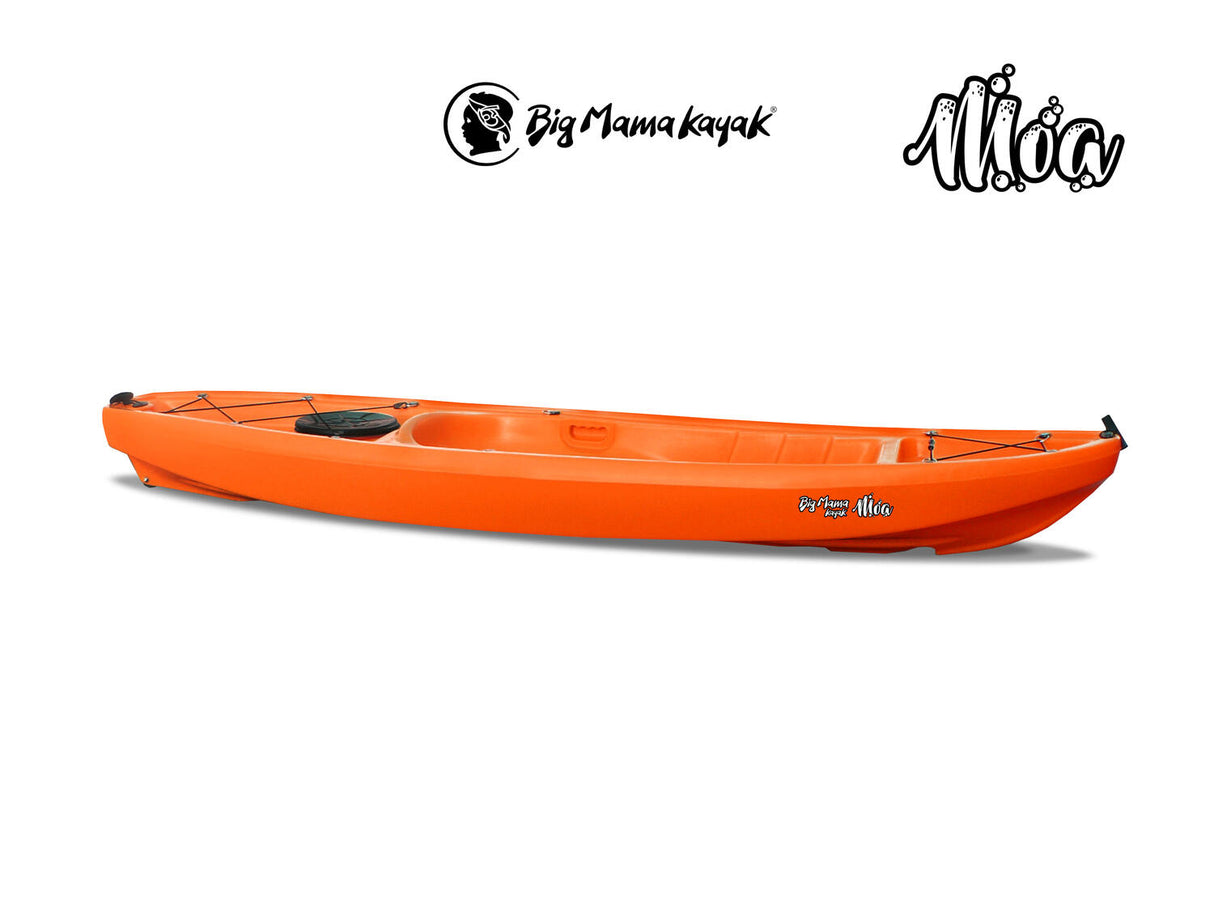 MOA BIG MAMA KAYAK - CANOA DA 265 CM + 1 GAVONE + 1 PAGAIA + 1 SEGGIOLINO + 1 RUOTINO ( FULL PACK ) - COLORE ROSSO