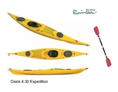 Rainbow Oasis 4.30 Expedition - Kayak 1 Posto 430 Cm + Gavoni + Schienale + Sedile + Pagaia