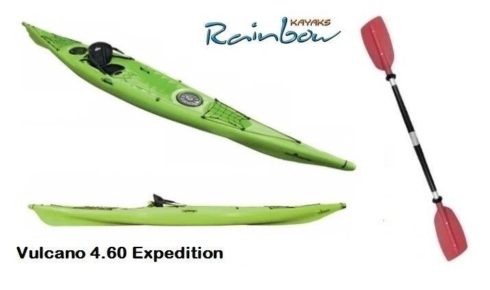 Rainbow Vulcano 4.60 Expedition - Canoa Sit On Top 460 Cm + 2 Gavoni + Sedile + Pagaia