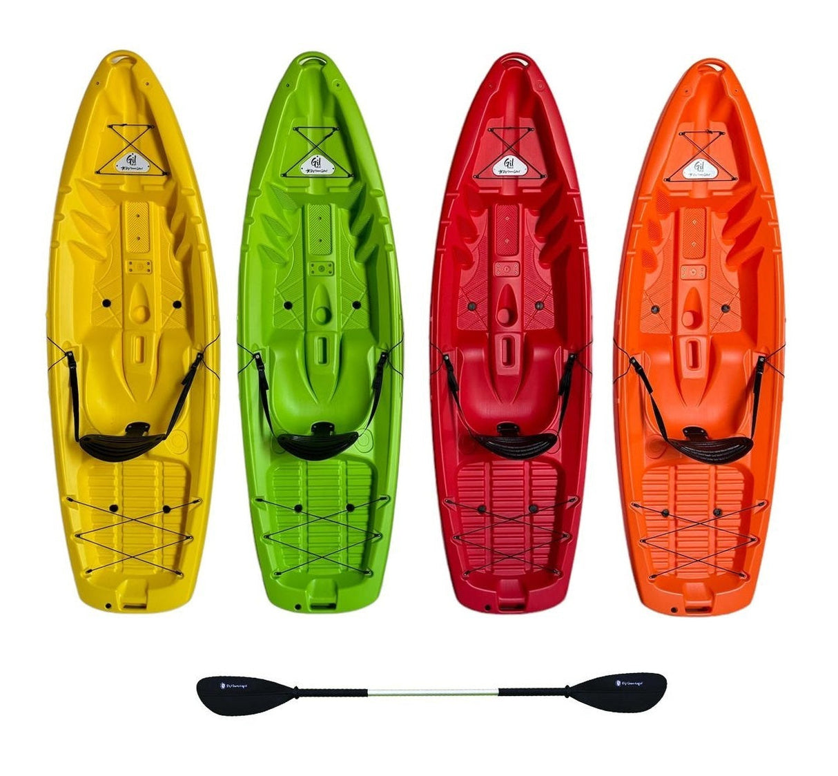 GIL 2.0 Big Mama Kayak - canoa monoposto da 254 cm + seggiolino + pagaia