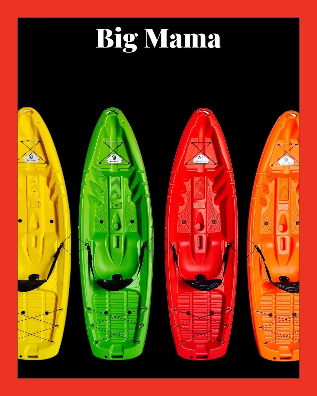 GIL 2.0 Big Mama Kayak - canoa monoposto da 254 cm + seggiolino + pagaia